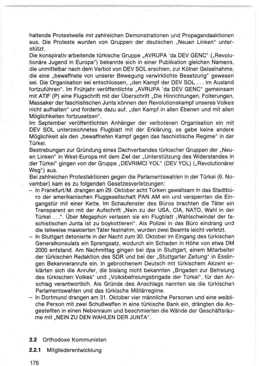 Seite 179 des Verfassungsschutzbericht 1983 Bund