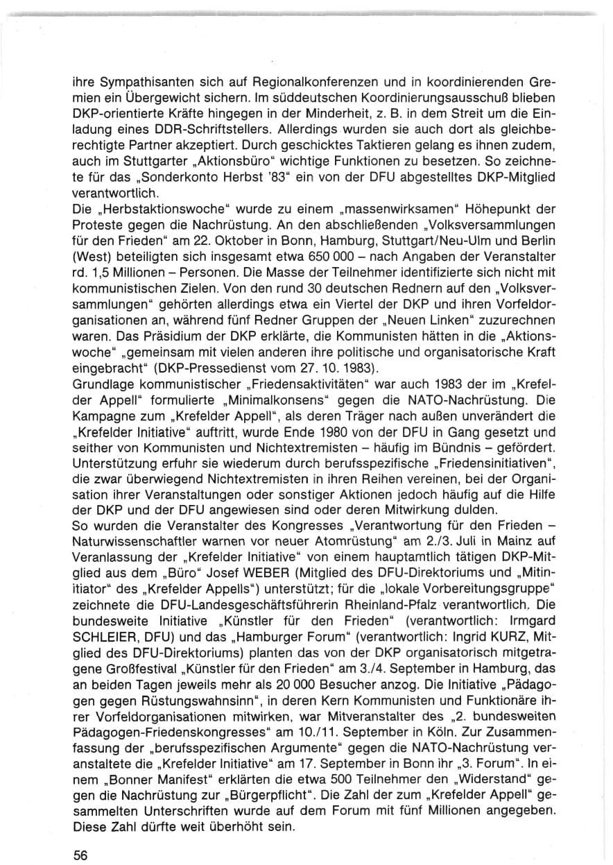 Seite 57 des Verfassungsschutzbericht 1983 Bund