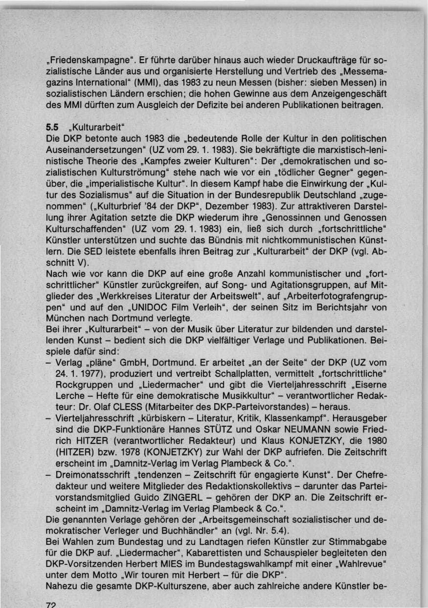 Seite 75 des Verfassungsschutzbericht 1983 Bund
