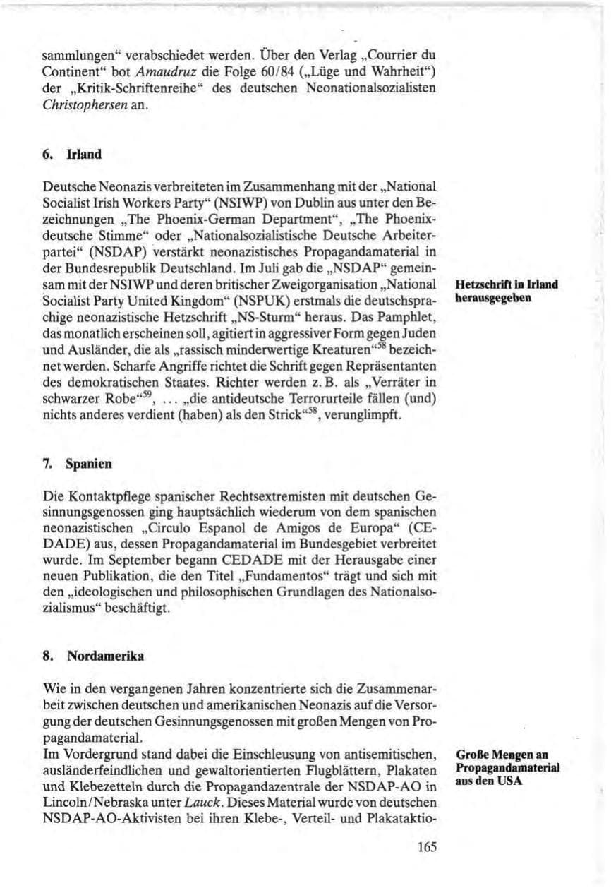 Seite 163 des Verfassungsschutzbericht 1984 Bund