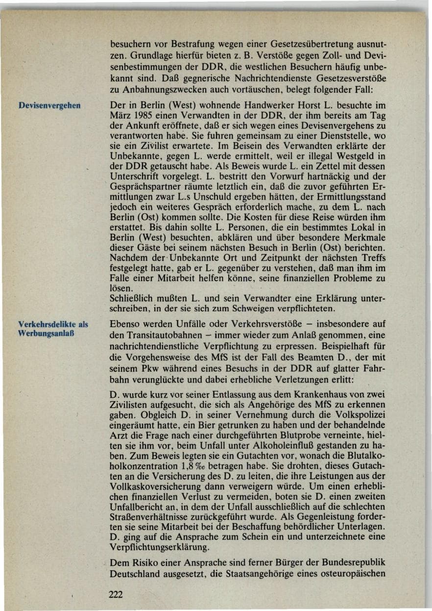 Seite 220 des Verfassungsschutzbericht 1985 Bund