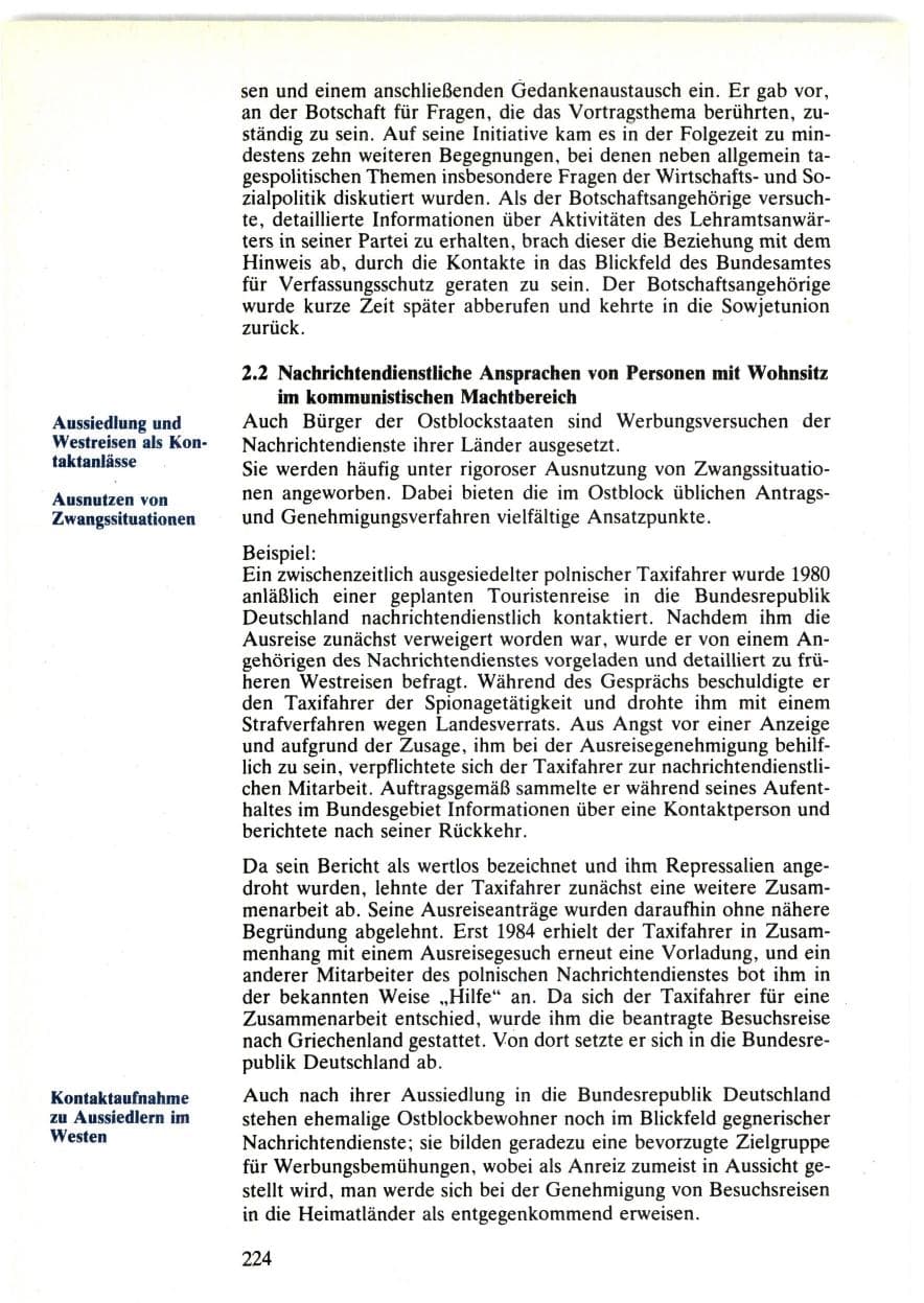 Seite 222 des Verfassungsschutzbericht 1985 Bund