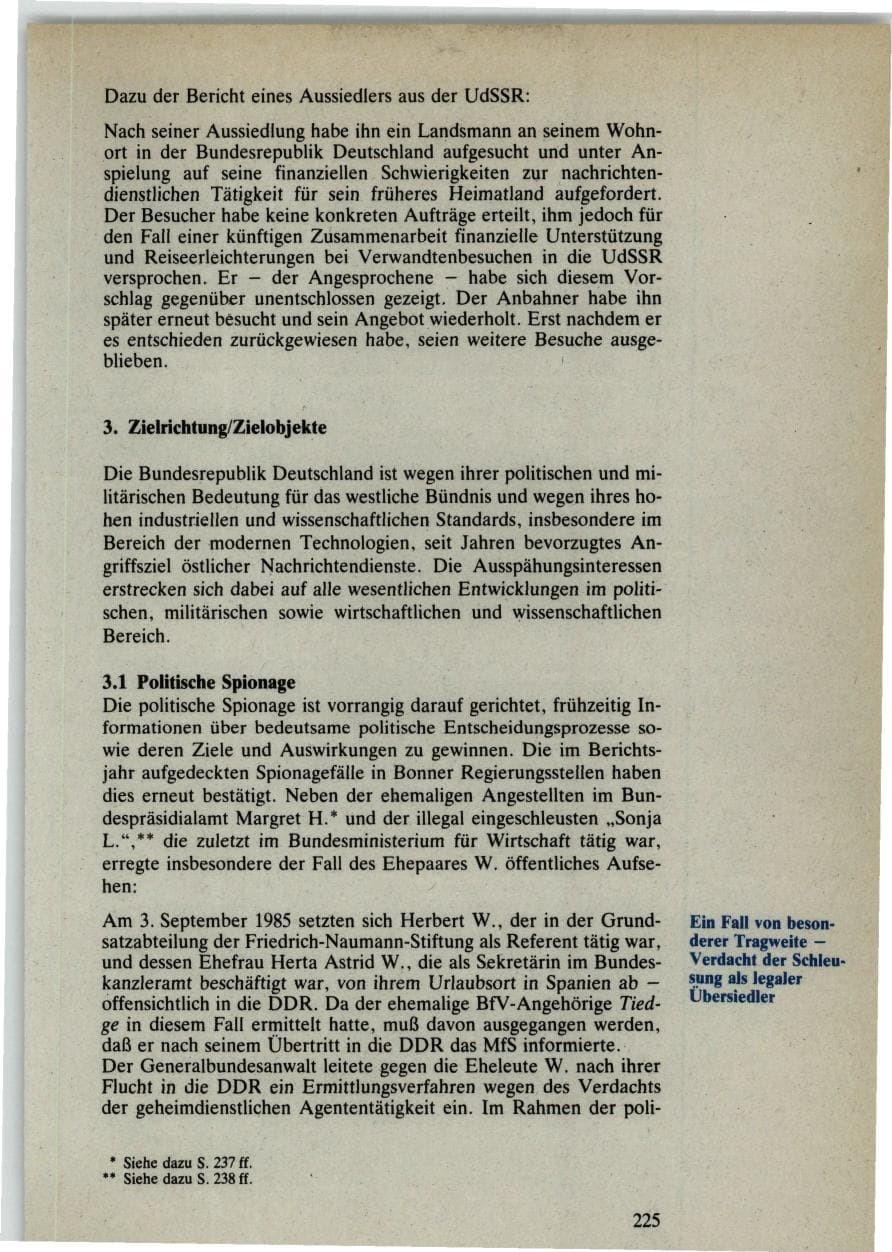 Seite 223 des Verfassungsschutzbericht 1985 Bund
