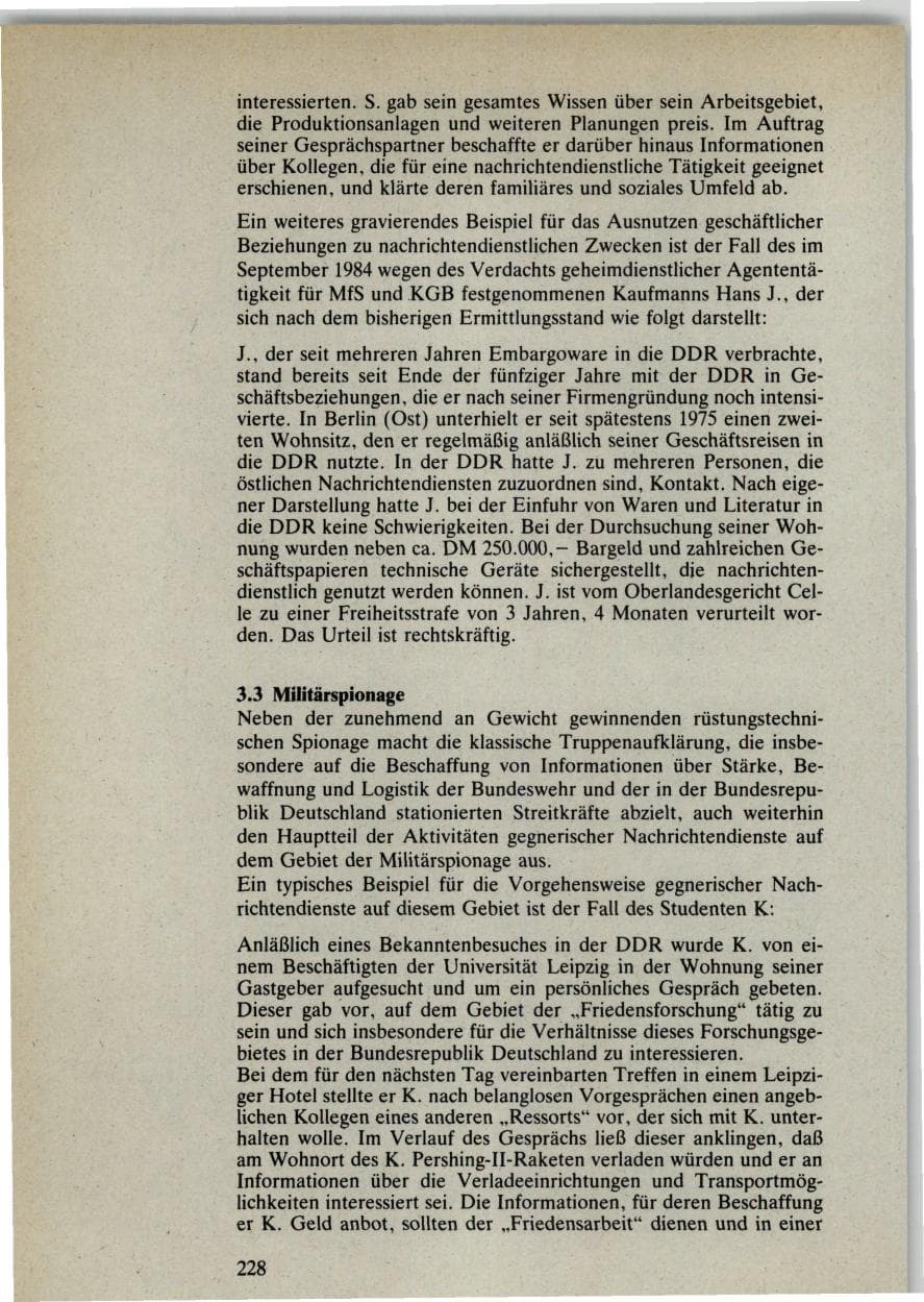 Seite 226 des Verfassungsschutzbericht 1985 Bund