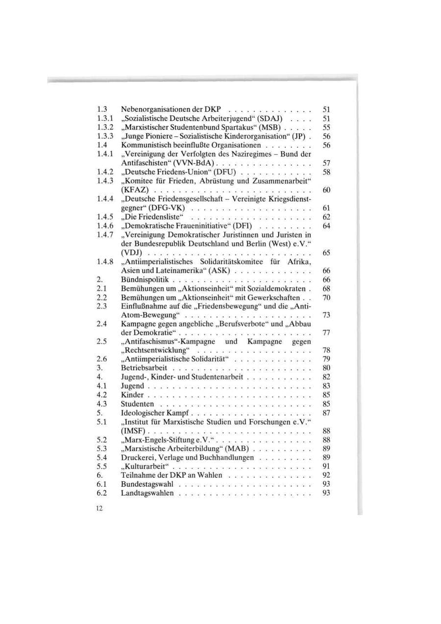 Seite 12 des Verfassungsschutzbericht 1986 Bund
