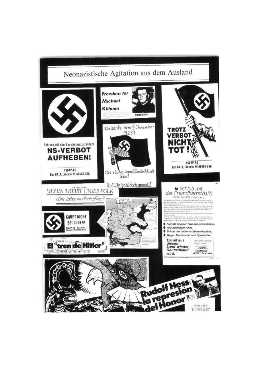 Seite 189 des Verfassungsschutzbericht 1986 Bund