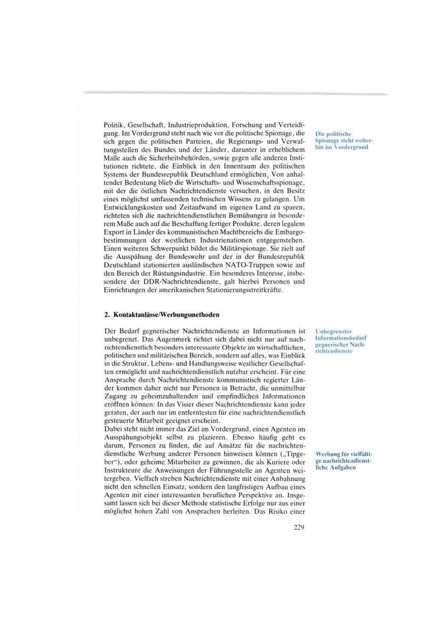 Seite 229 des Verfassungsschutzbericht 1986 Bund
