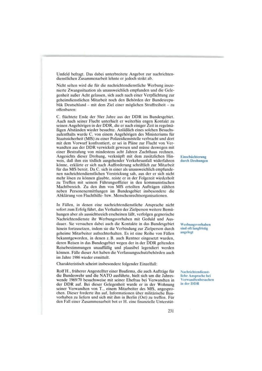 Seite 231 des Verfassungsschutzbericht 1986 Bund