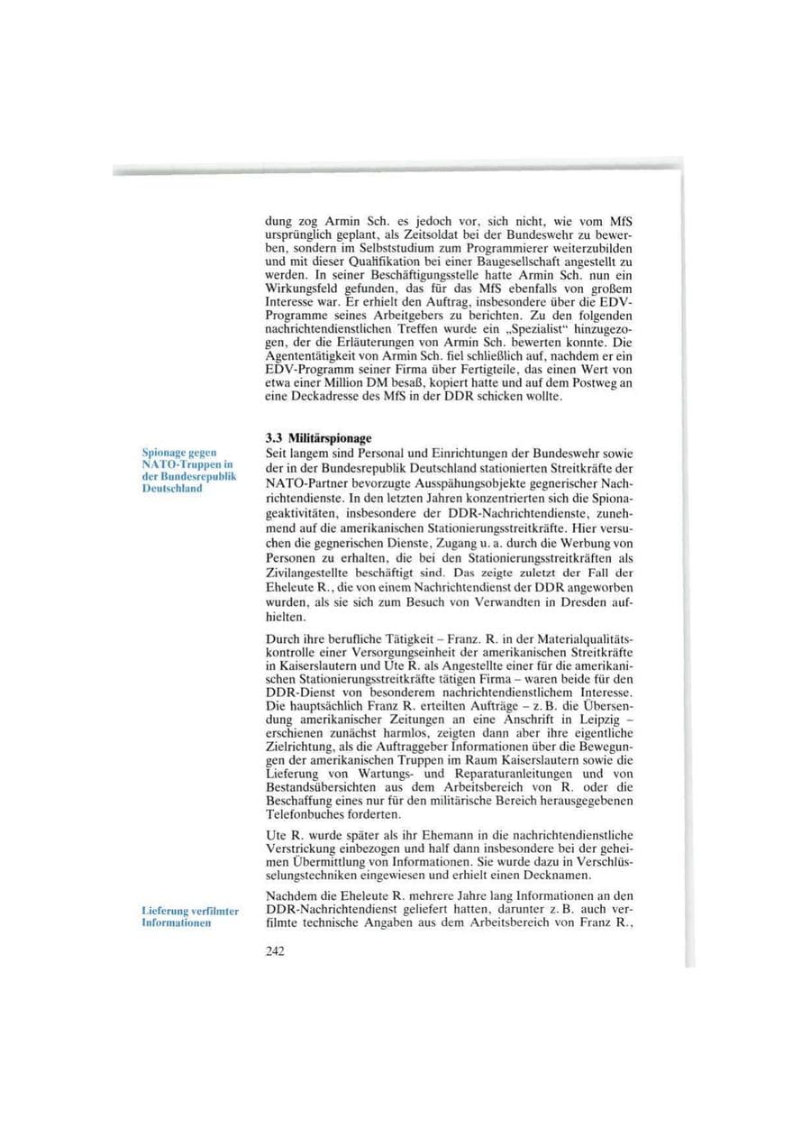 Seite 242 des Verfassungsschutzbericht 1986 Bund