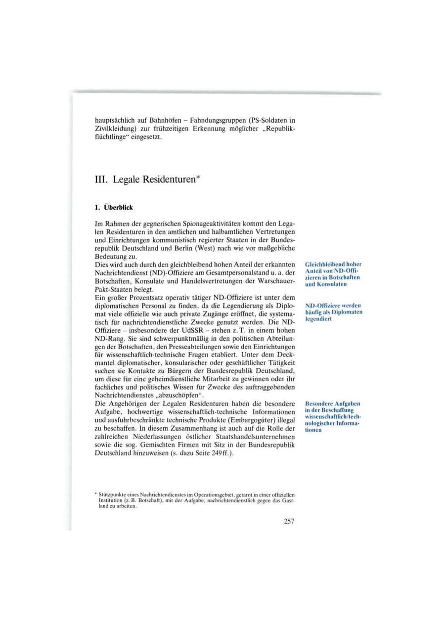 Seite 257 des Verfassungsschutzbericht 1986 Bund
