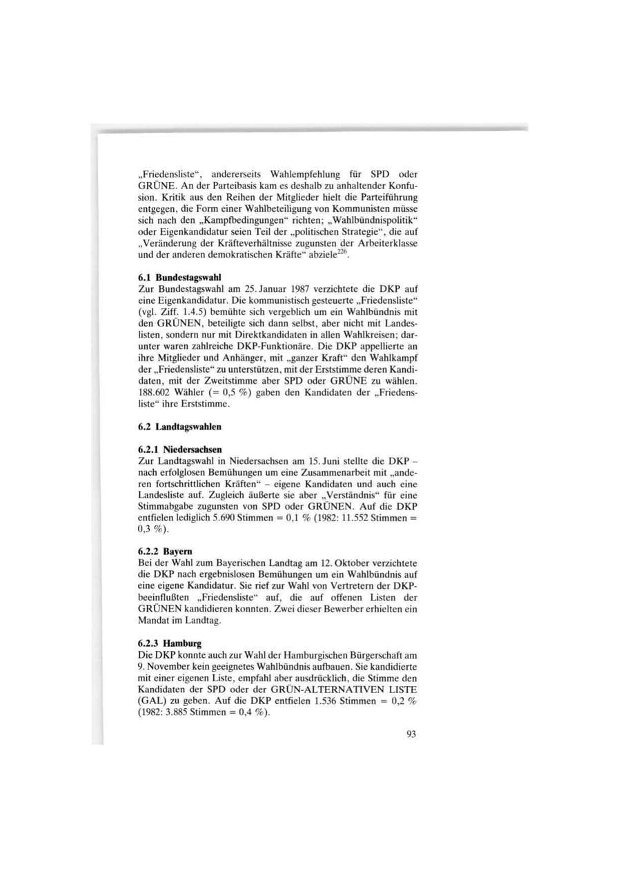 Seite 93 des Verfassungsschutzbericht 1986 Bund