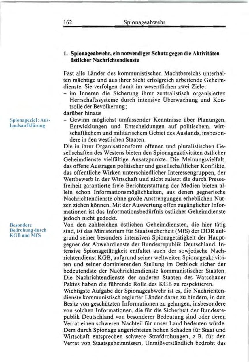 Seite 162 des Verfassungsschutzbericht 1987 Bund