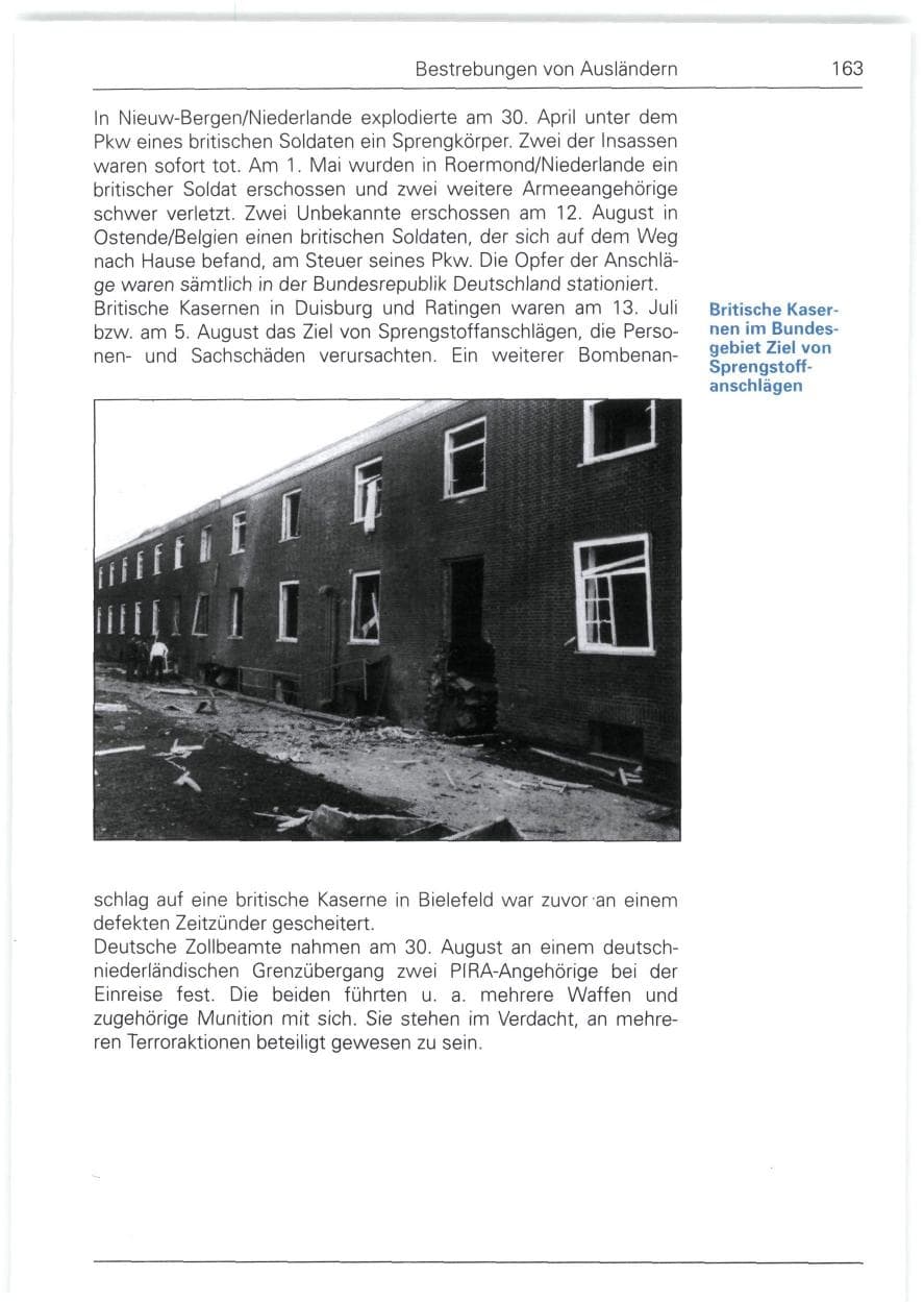 Seite 163 des Verfassungsschutzbericht 1988 Bund