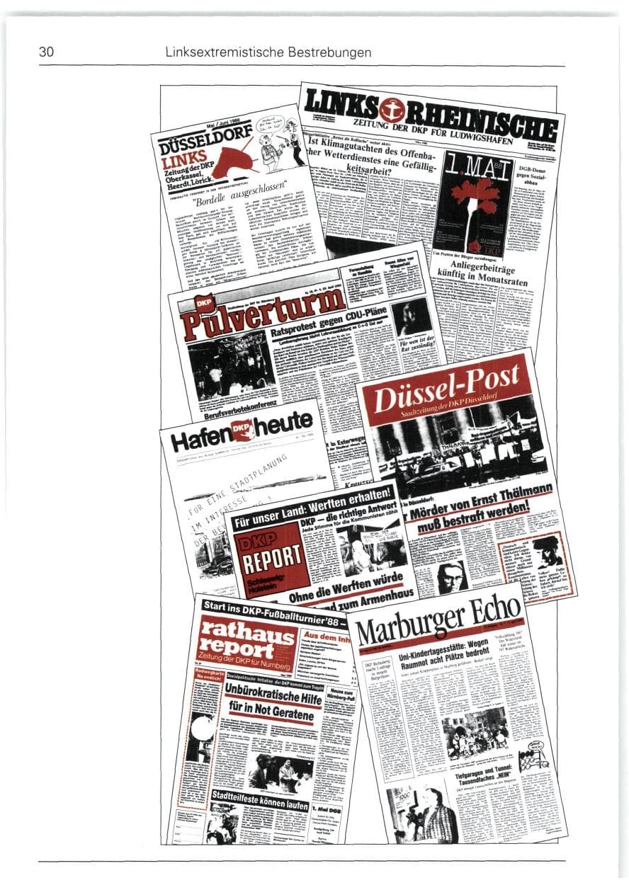 Seite 30 des Verfassungsschutzbericht 1988 Bund