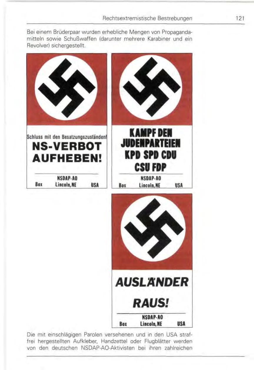 Seite 123 des Verfassungsschutzbericht 1989 Bund