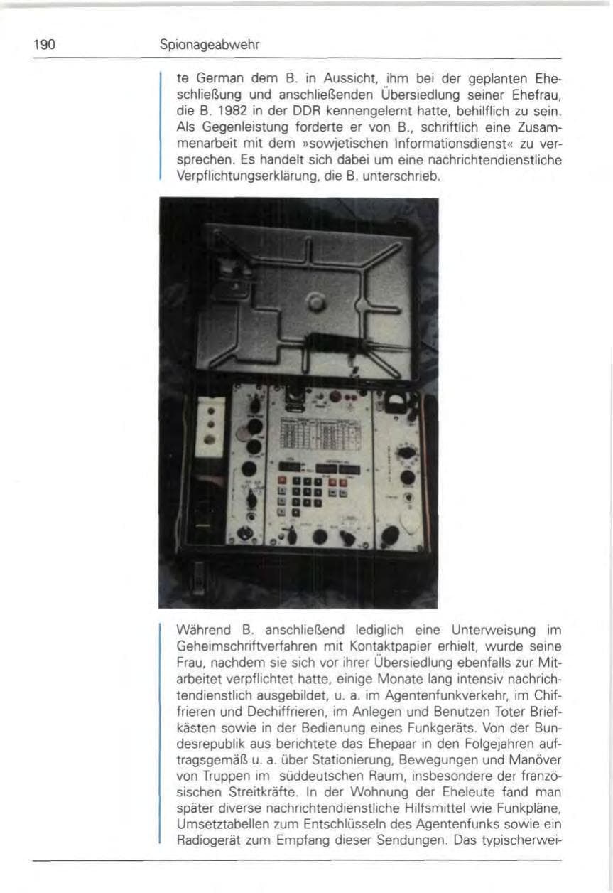 Seite 192 des Verfassungsschutzbericht 1989 Bund