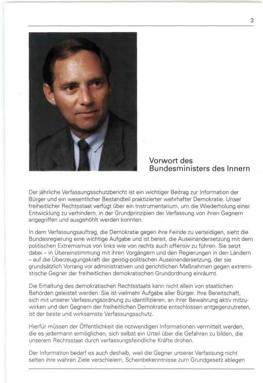 Seite 5 des Verfassungsschutzbericht 1989 Bund