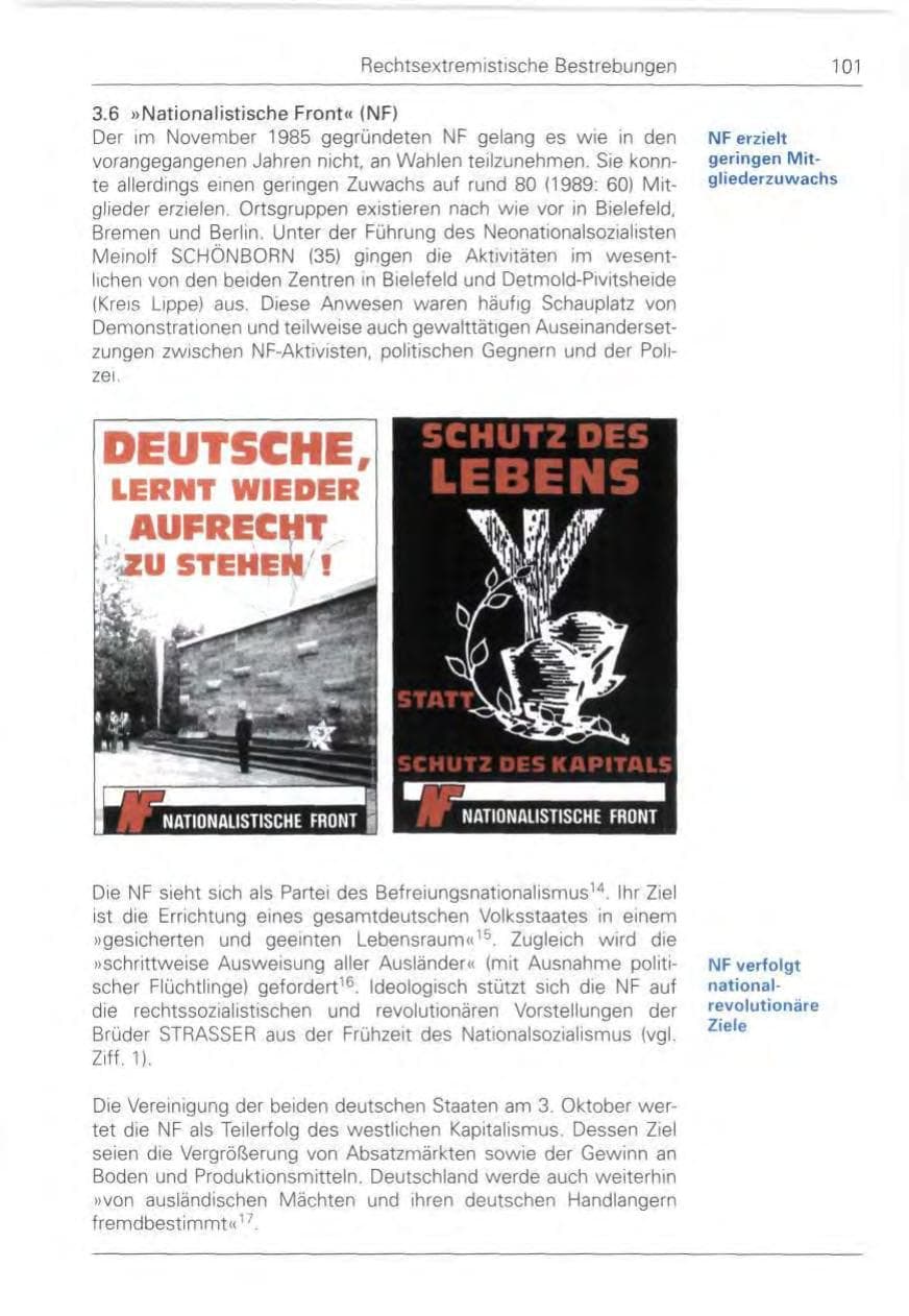 Seite 101 des Verfassungsschutzbericht 1990 Bund