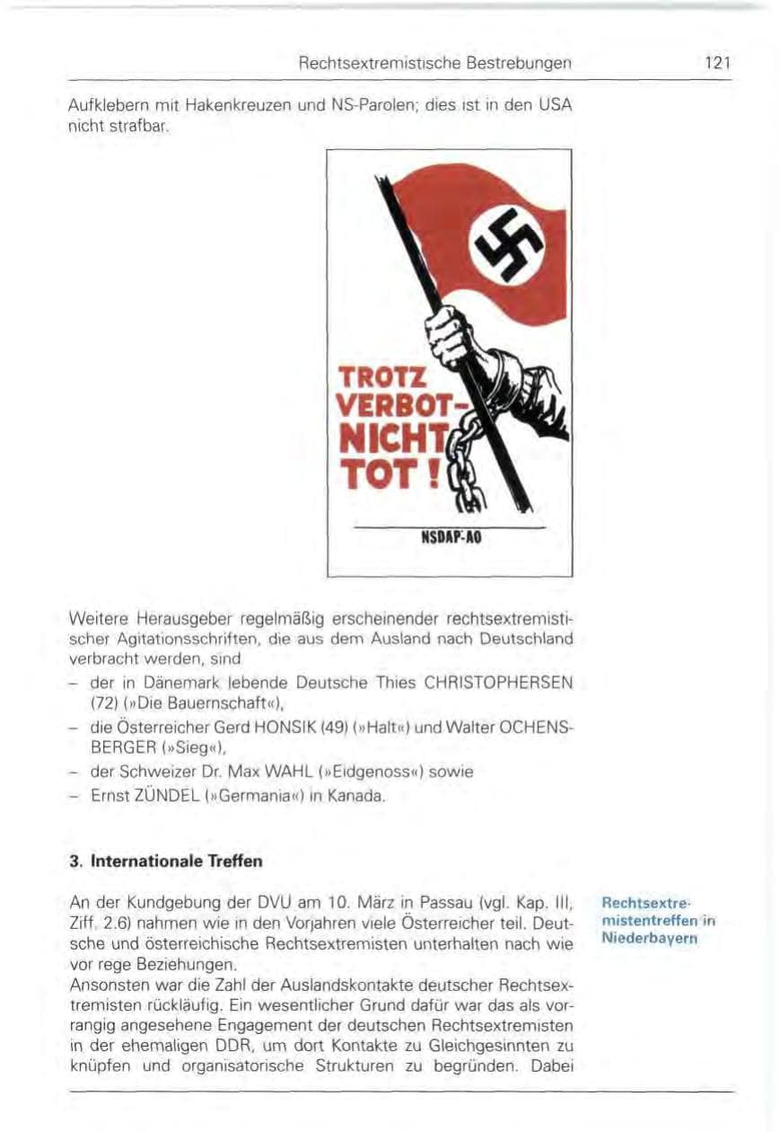 Seite 121 des Verfassungsschutzbericht 1990 Bund