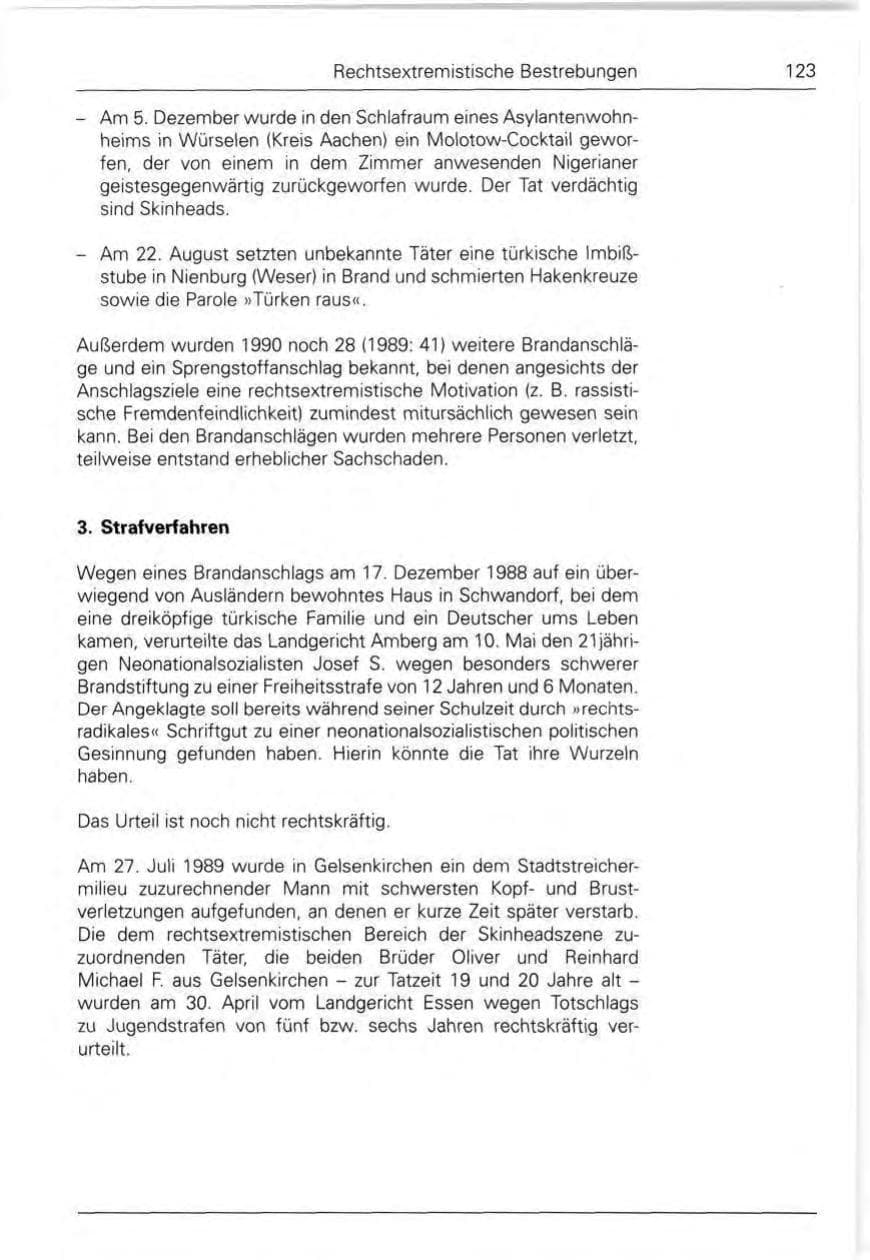 Seite 123 des Verfassungsschutzbericht 1990 Bund