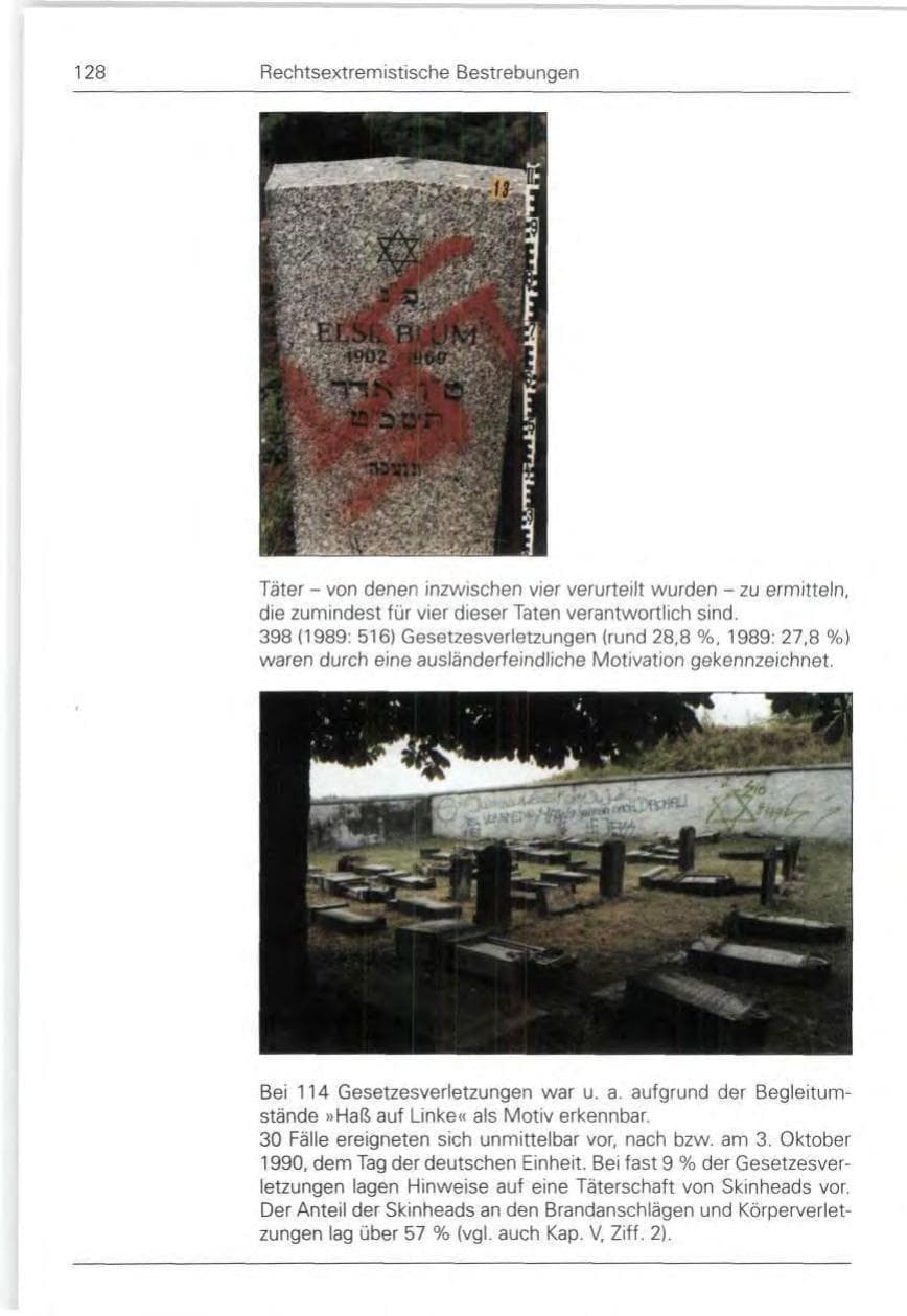 Seite 128 des Verfassungsschutzbericht 1990 Bund