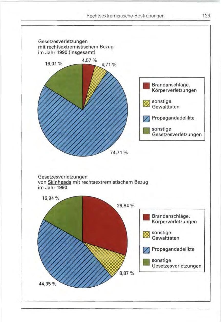 Seite 129 des Verfassungsschutzbericht 1990 Bund