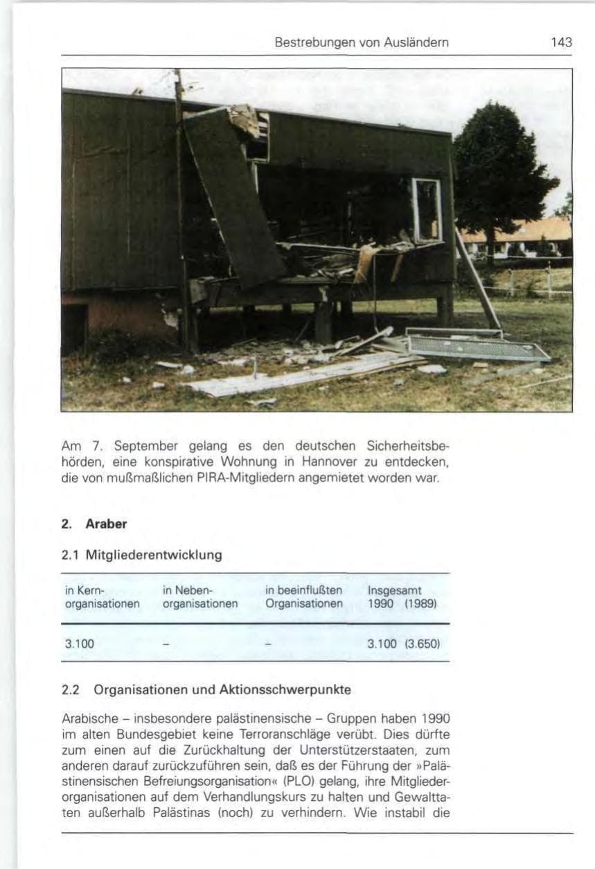 Seite 143 des Verfassungsschutzbericht 1990 Bund