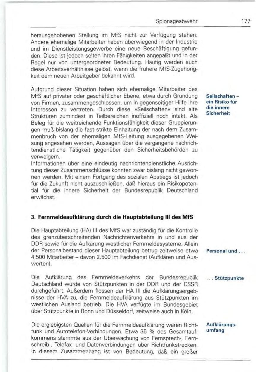 Seite 177 des Verfassungsschutzbericht 1990 Bund
