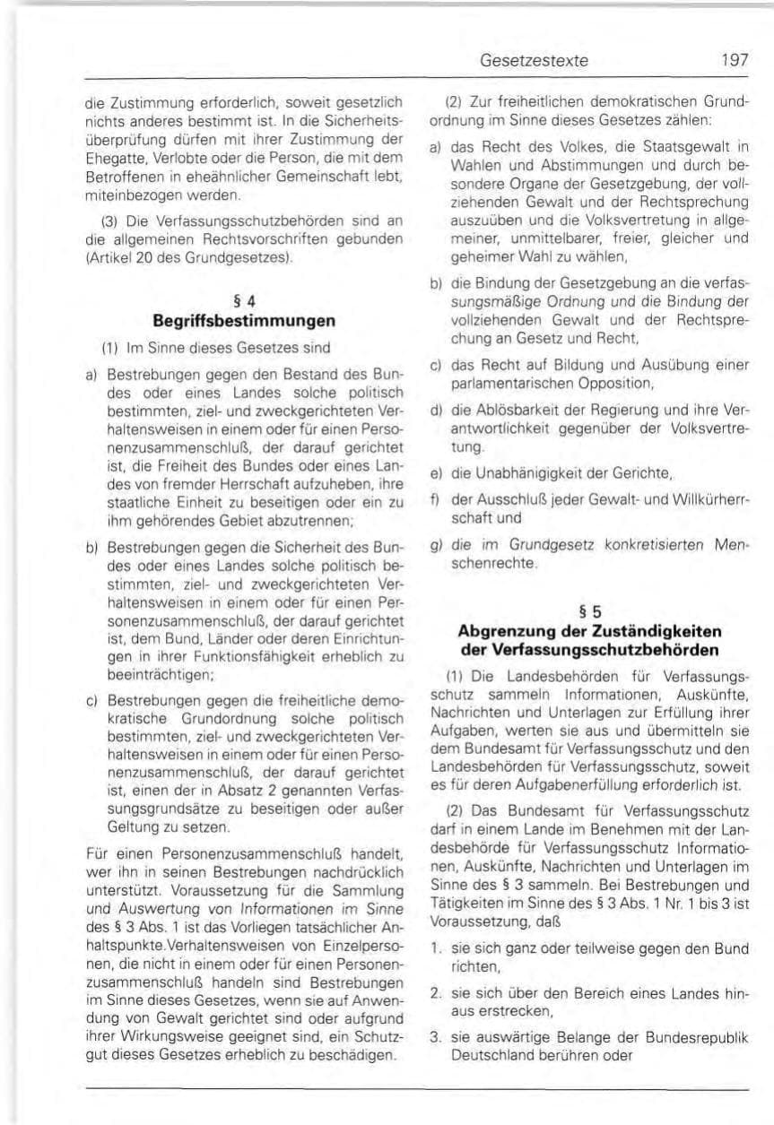 Seite 197 des Verfassungsschutzbericht 1990 Bund