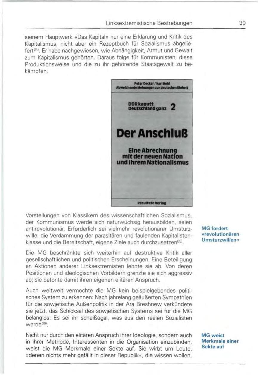 Seite 39 des Verfassungsschutzbericht 1990 Bund