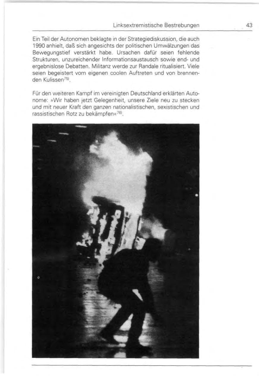 Seite 43 des Verfassungsschutzbericht 1990 Bund