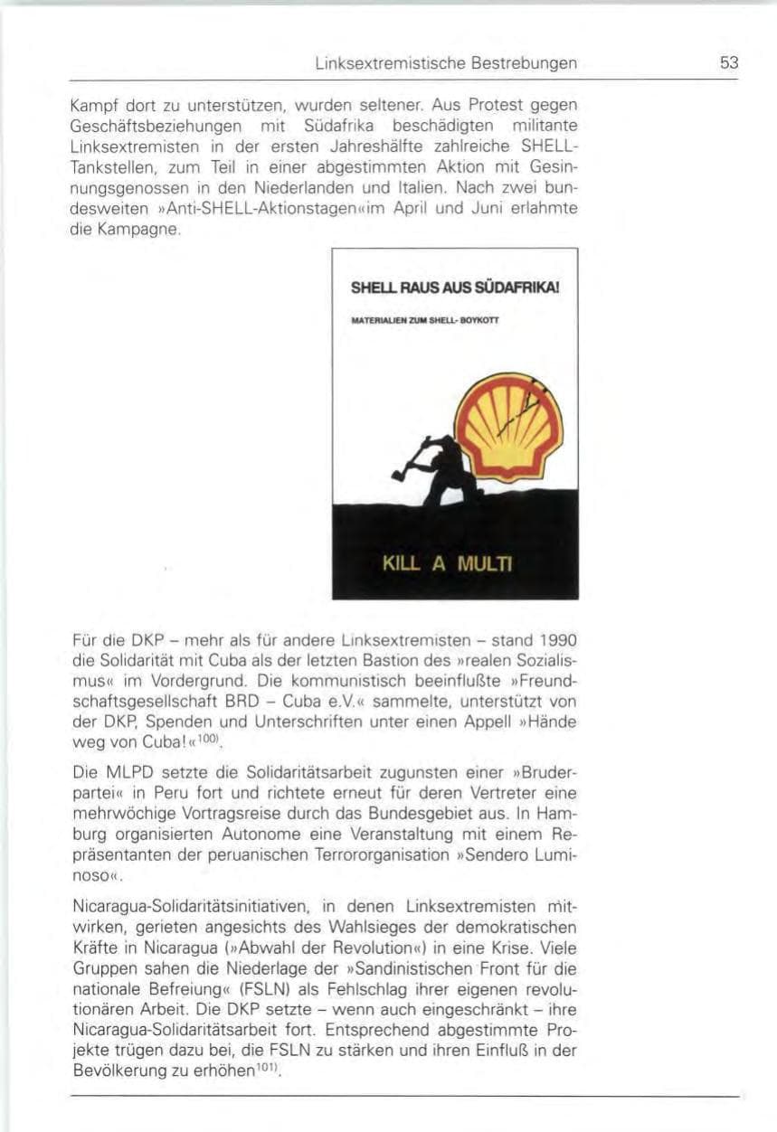 Seite 53 des Verfassungsschutzbericht 1990 Bund