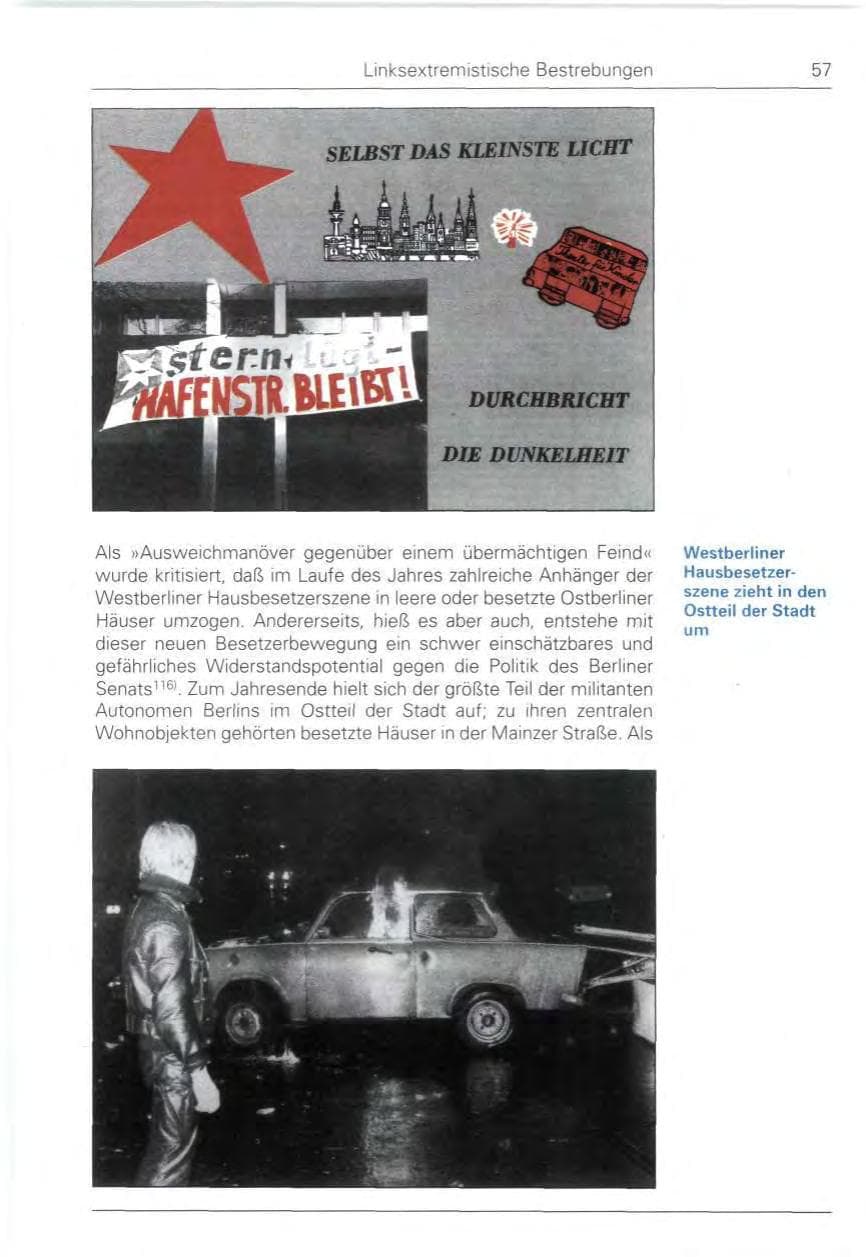 Seite 57 des Verfassungsschutzbericht 1990 Bund