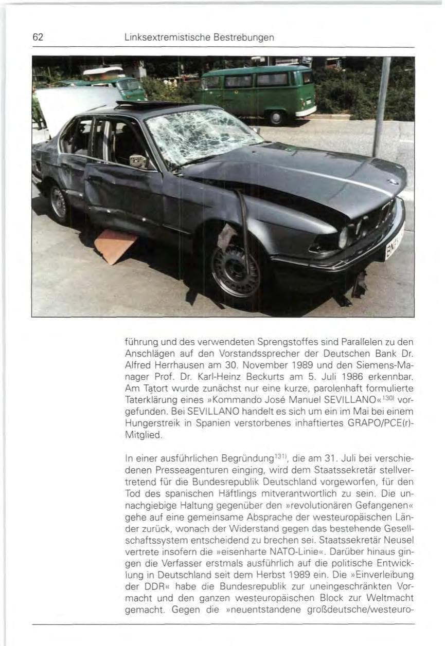 Seite 62 des Verfassungsschutzbericht 1990 Bund
