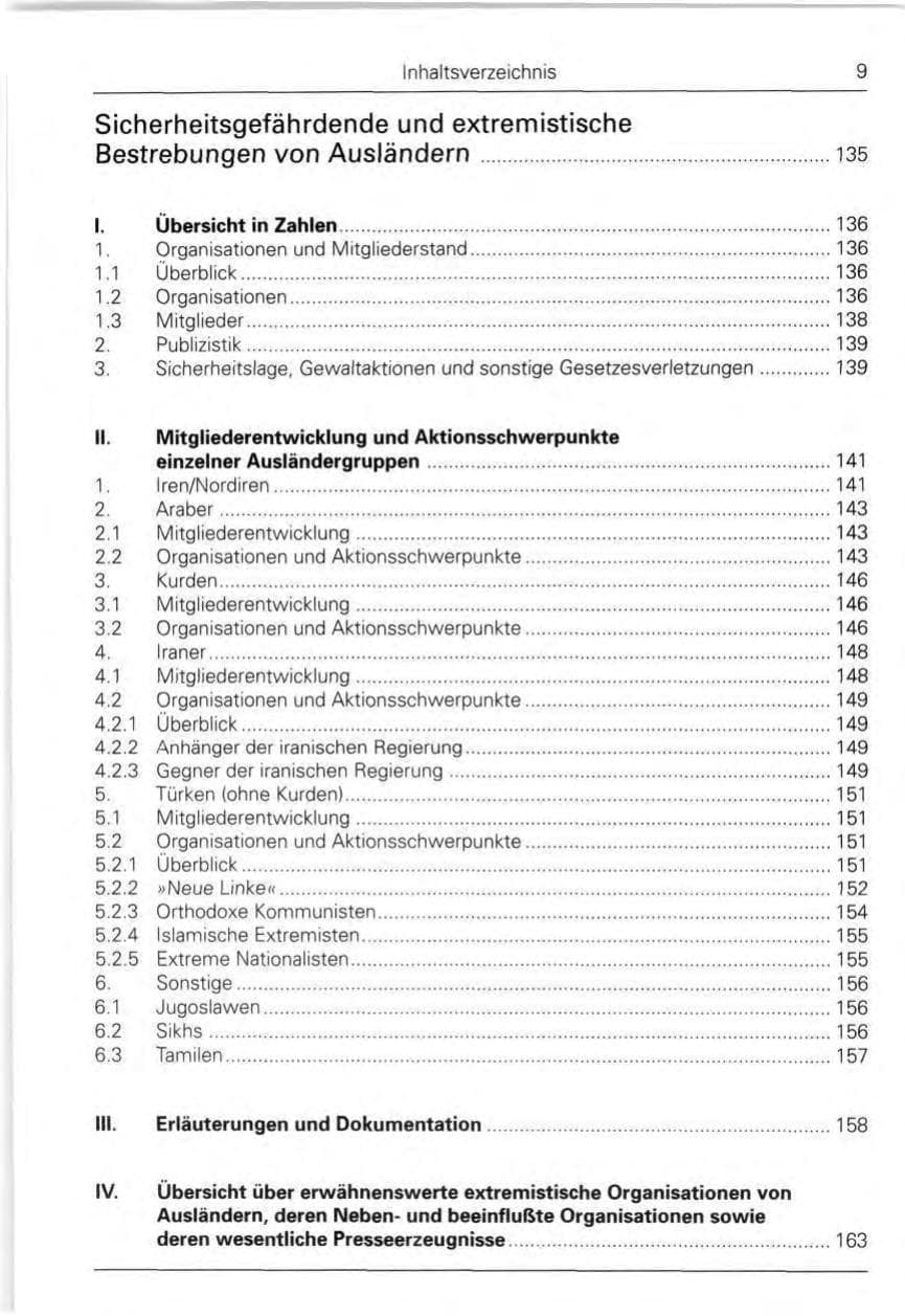 Seite 9 des Verfassungsschutzbericht 1990 Bund