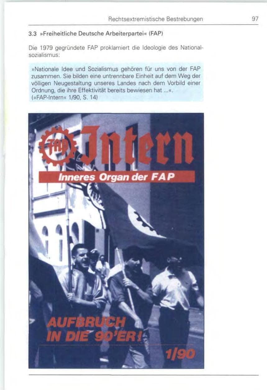 Seite 97 des Verfassungsschutzbericht 1990 Bund