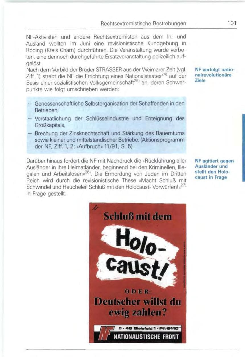 Seite 101 des Verfassungsschutzbericht 1991 Bund