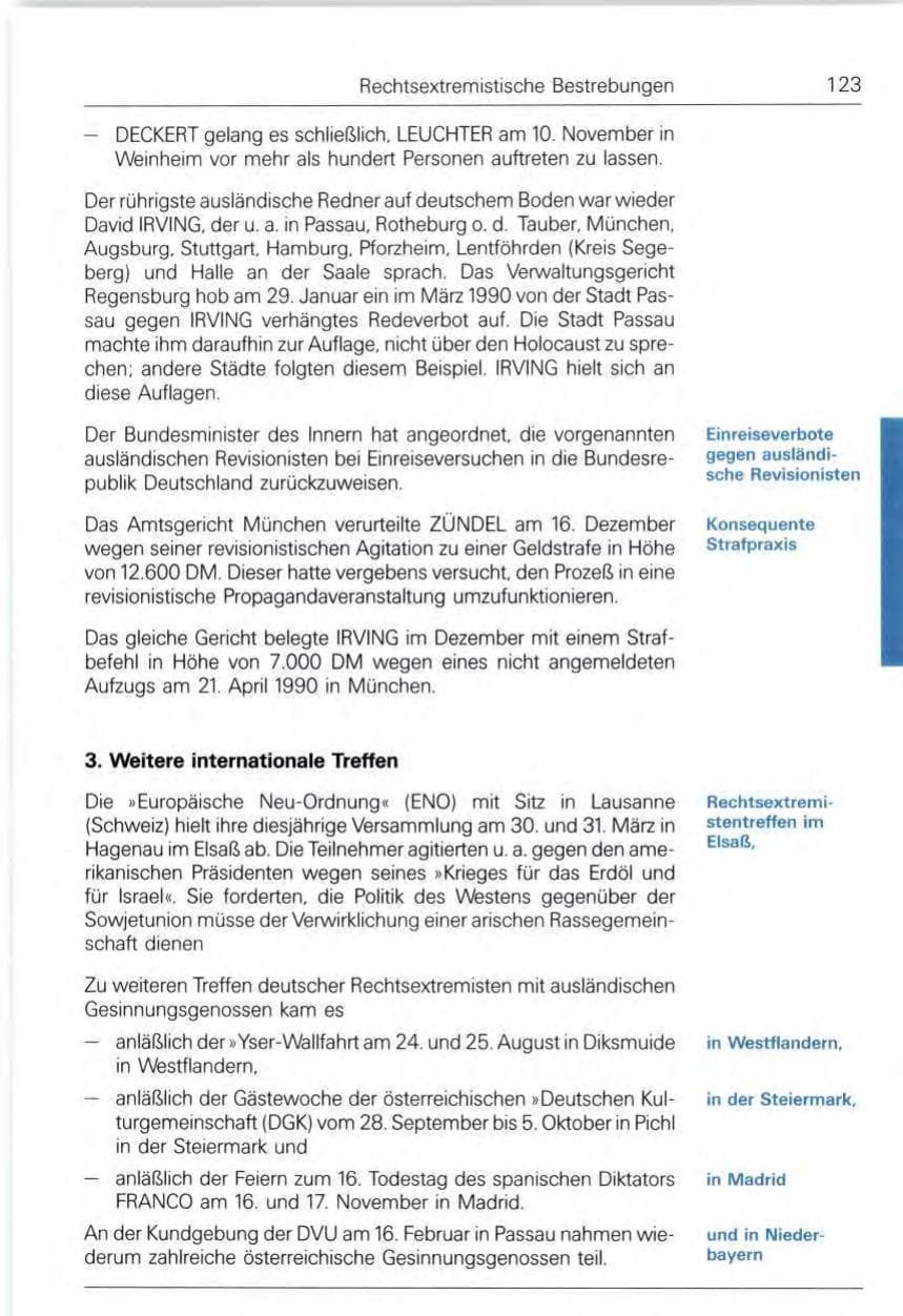 Seite 123 des Verfassungsschutzbericht 1991 Bund