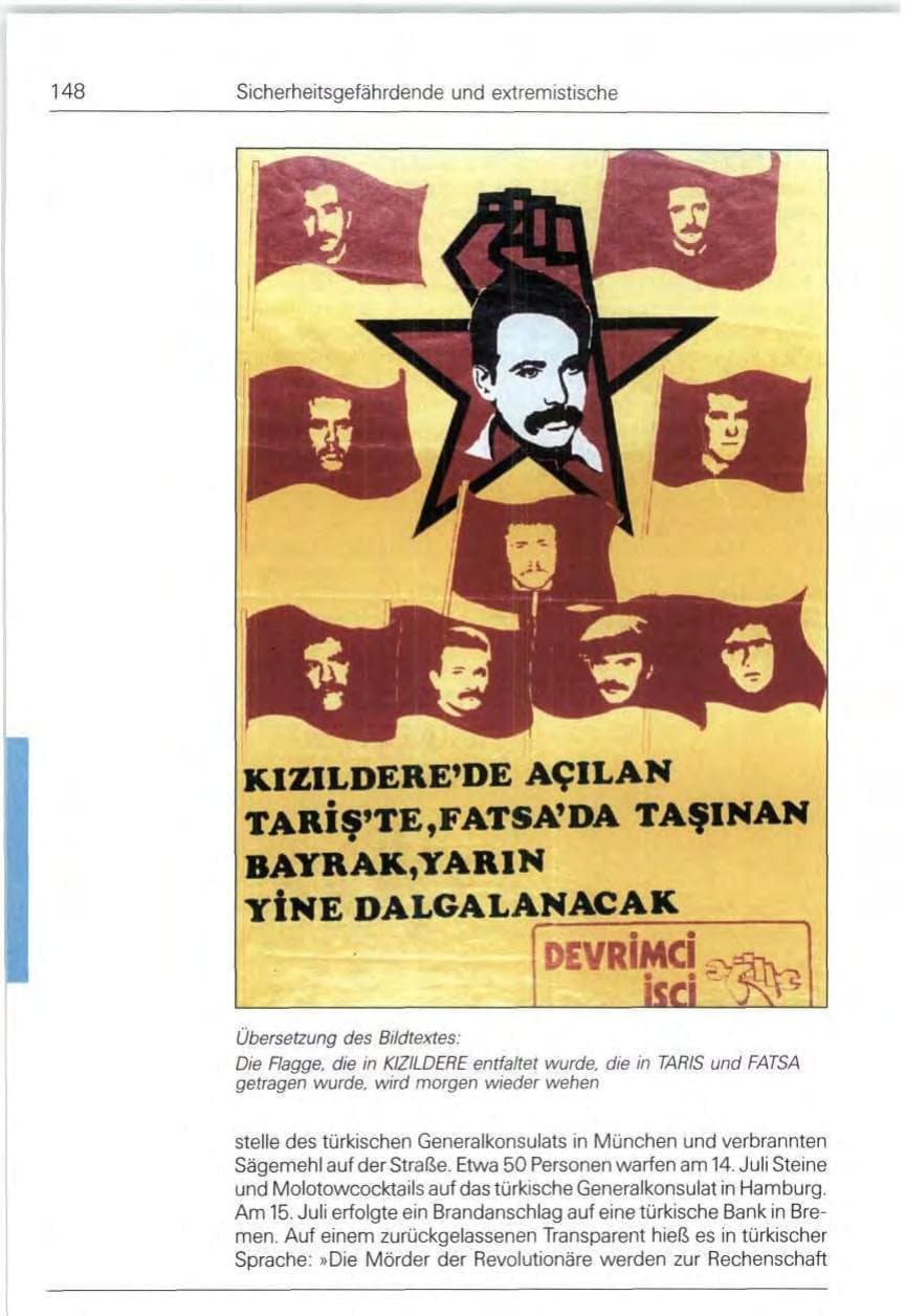 Seite 148 des Verfassungsschutzbericht 1991 Bund