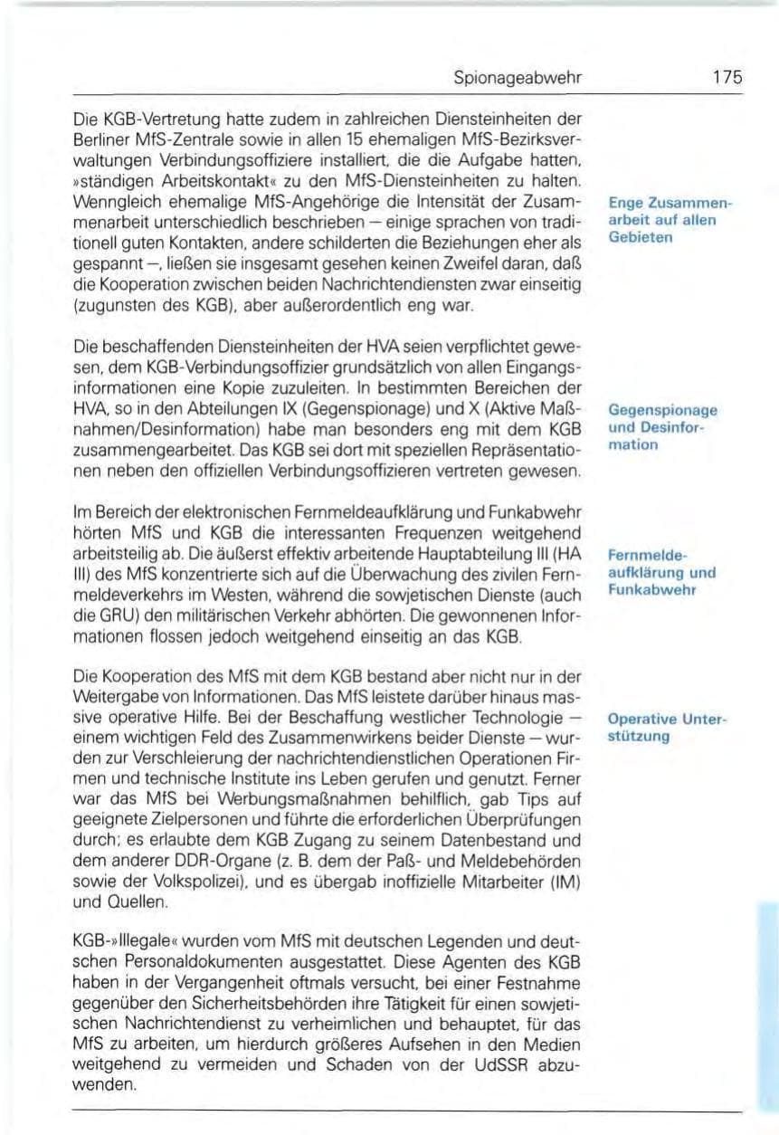 Seite 175 des Verfassungsschutzbericht 1991 Bund