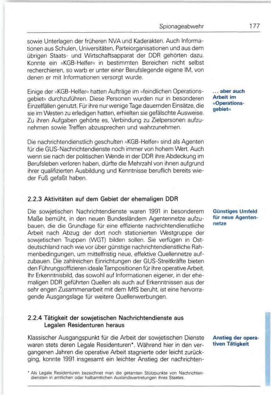 Seite 177 des Verfassungsschutzbericht 1991 Bund
