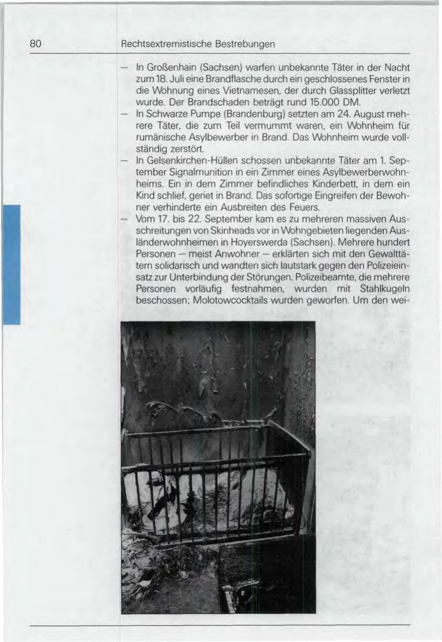 Seite 80 des Verfassungsschutzbericht 1991 Bund