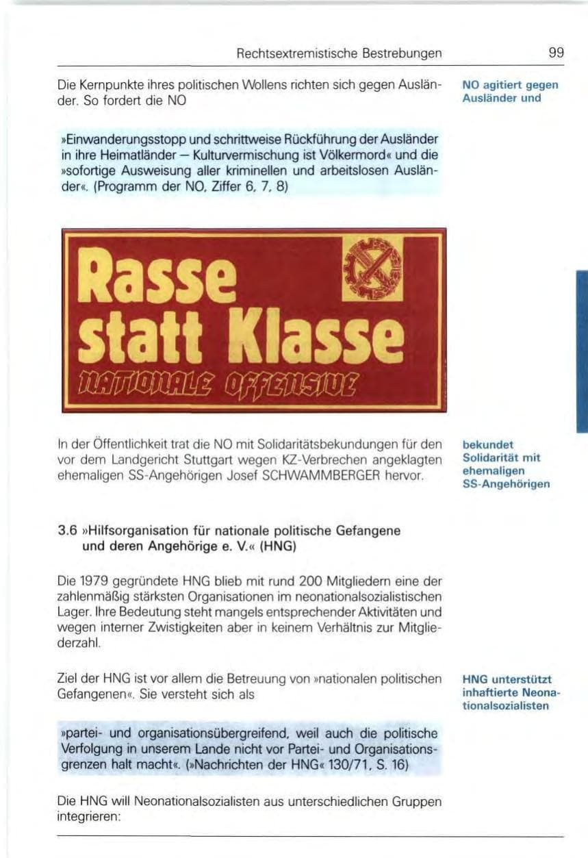 Seite 99 des Verfassungsschutzbericht 1991 Bund