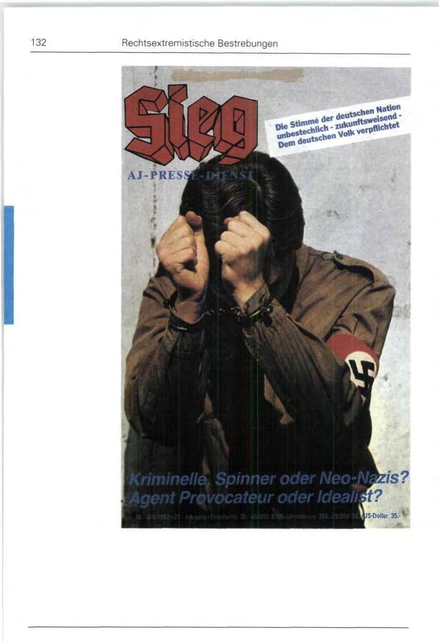 Seite 132 des Verfassungsschutzbericht 1992 Bund