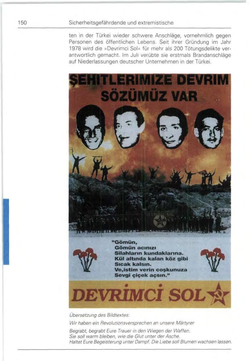 Seite 150 des Verfassungsschutzbericht 1992 Bund