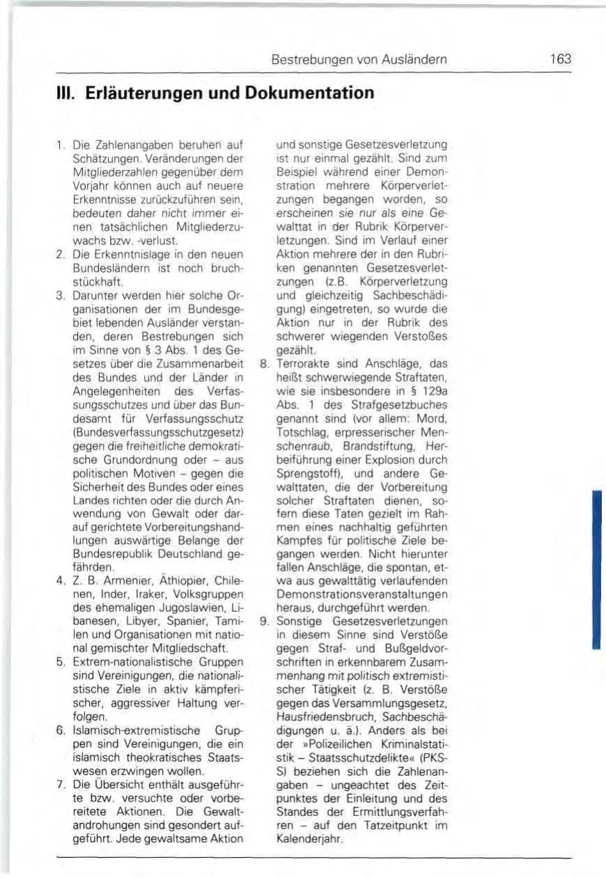 Seite 163 des Verfassungsschutzbericht 1992 Bund