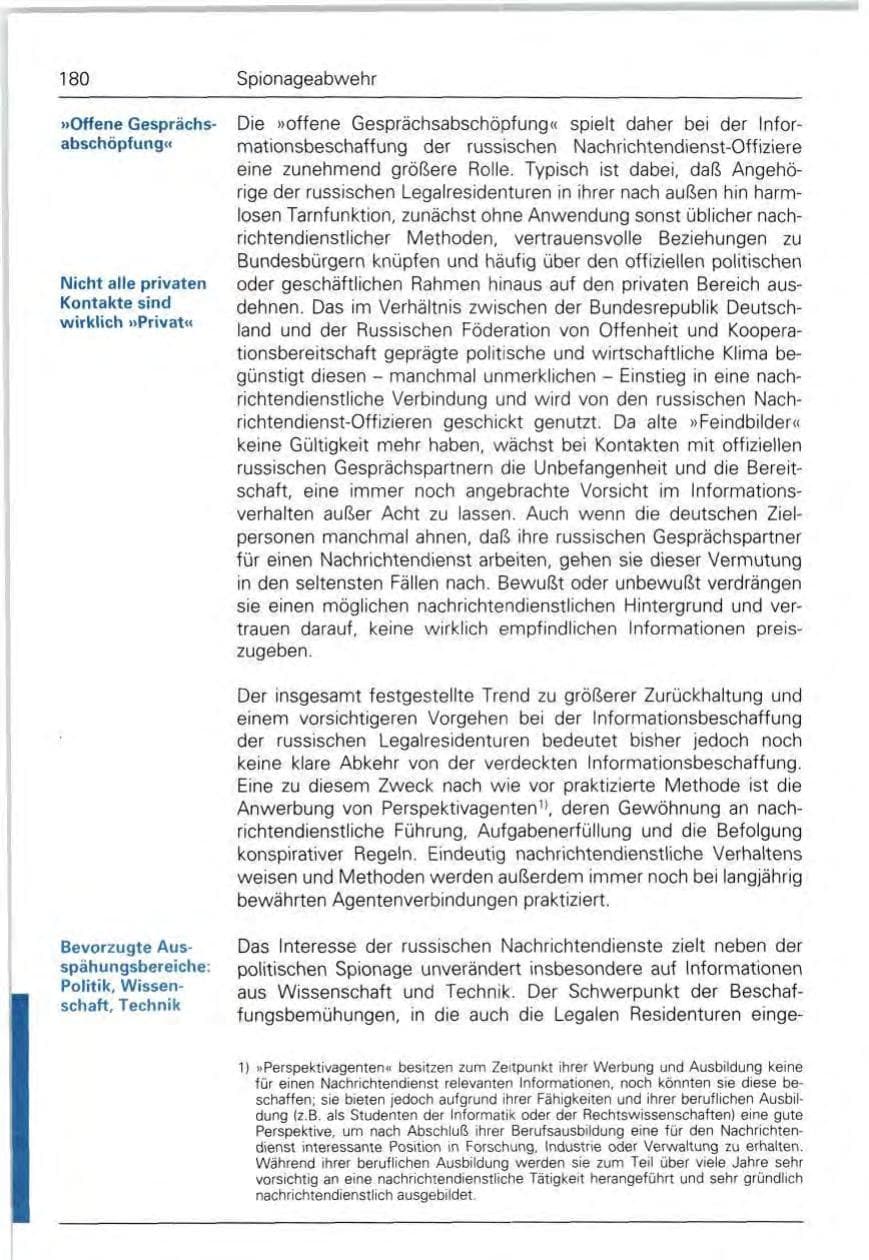 Seite 180 des Verfassungsschutzbericht 1992 Bund