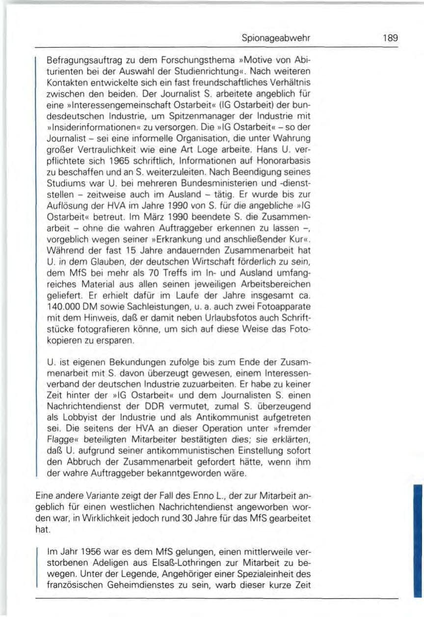 Seite 189 des Verfassungsschutzbericht 1992 Bund