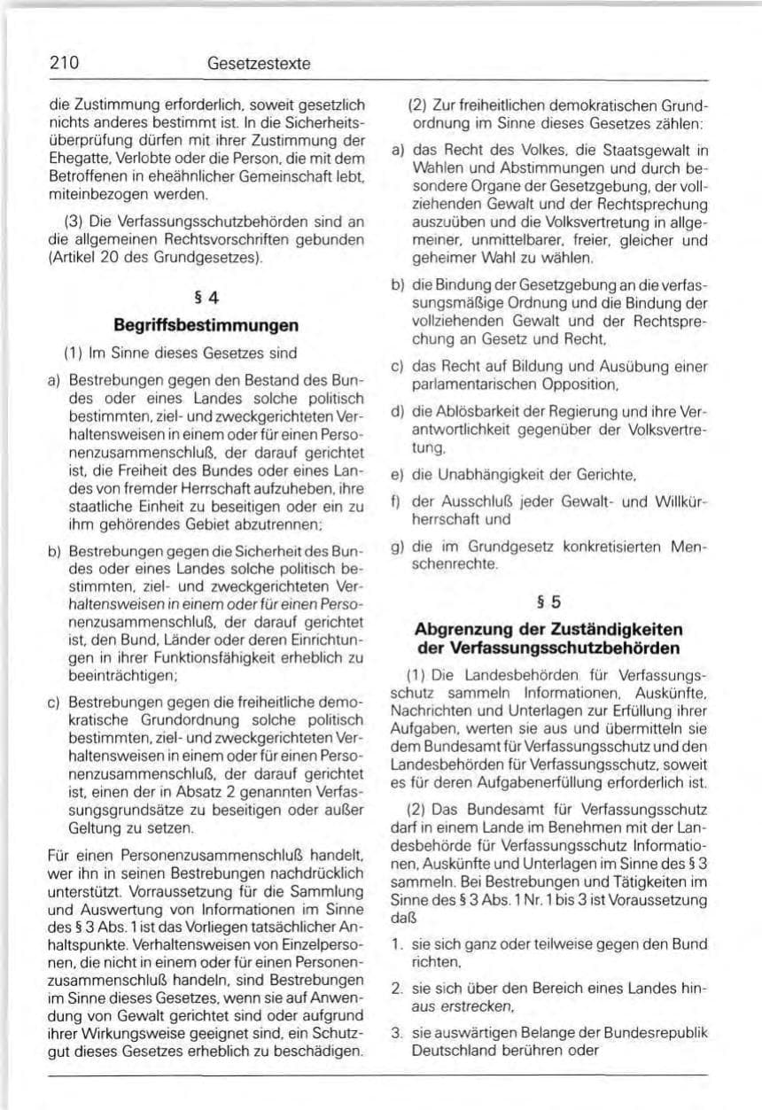 Seite 210 des Verfassungsschutzbericht 1992 Bund