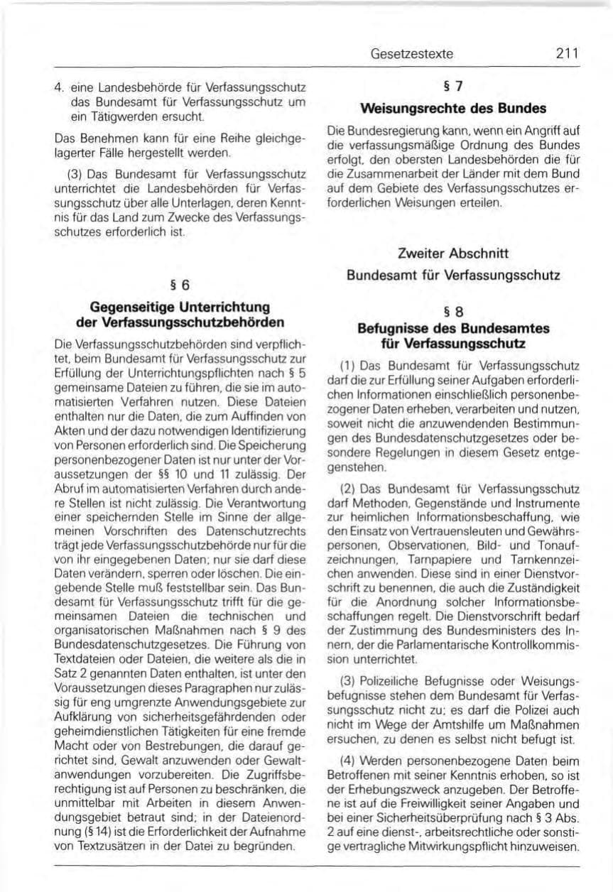 Seite 211 des Verfassungsschutzbericht 1992 Bund
